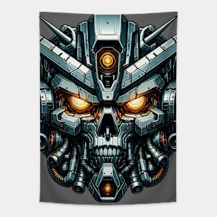 Biomech Skull S01 D20 Tapestry