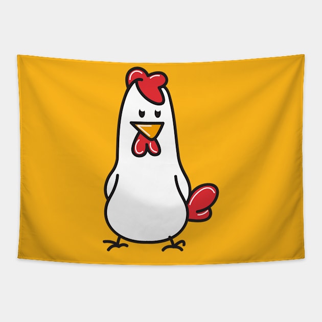 Chicken Cute Tapestry by Ifoart