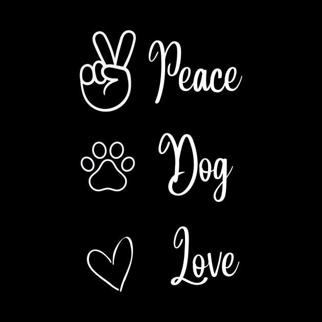 Peace Dog Love by NICHE&NICHE