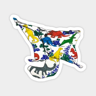 Flying Squirrel Dinosaur Blanket Magnet