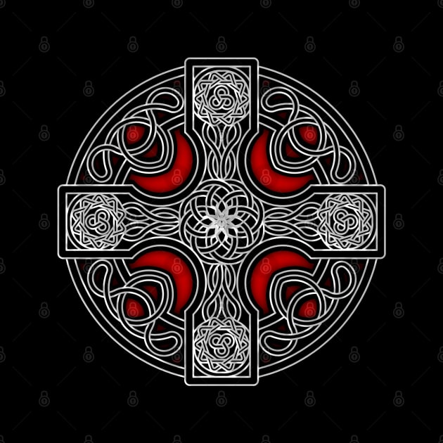 Celtic cross red by PedroVale