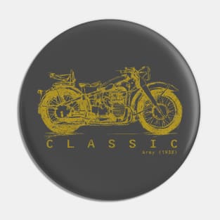 VIntage Motorcycle (For dark shirt version) Pin