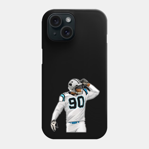 Julius Peppers #90 King Sacks Phone Case by GuardWall17