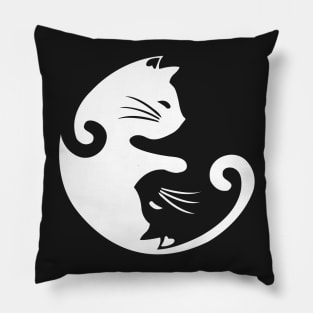 Yin Yang Cats Pillow