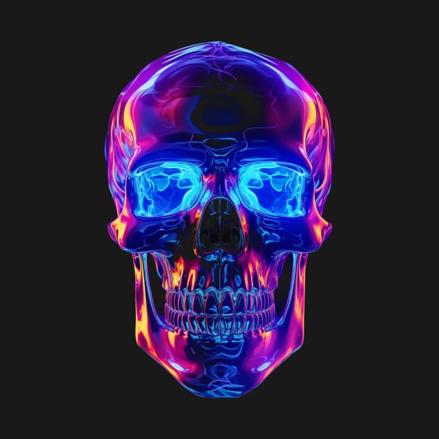 LSD Skull Trippy by difrats