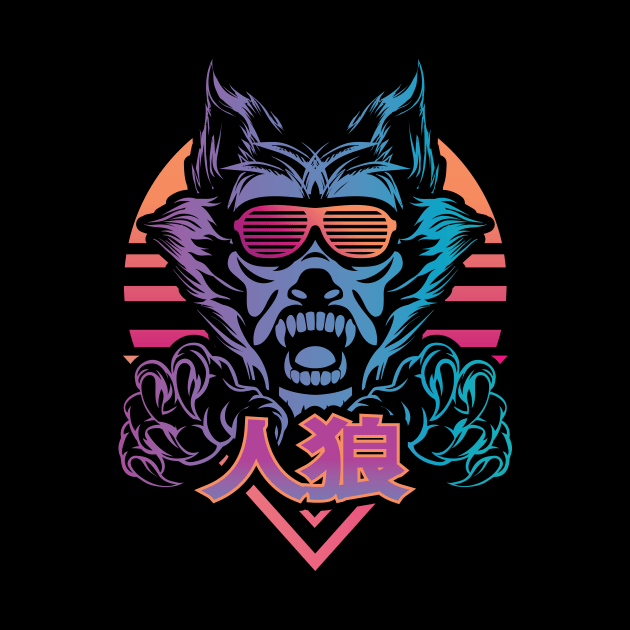 Retro Werewolf by jrberger