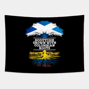 Scottish Grown With Colombian Roots - Gift for Colombian With Roots From Colombia Tapestry