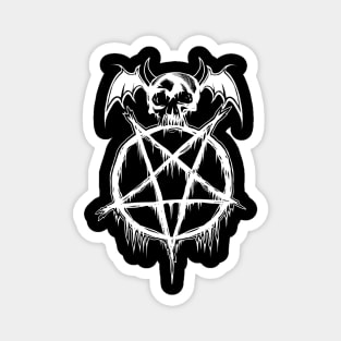 Skull and Pentagram Magnet