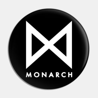 Monarch legacy of monster black and white logo Pin