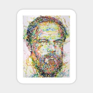 PHILIP K. DICK watercolor portrait .4 Magnet