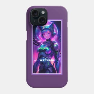 Anime Sci-Fi Cat Girl | Quality Anime Girl Artwork | Manga Girl Anime Art Phone Case