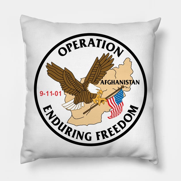 operation enduring freedom Pillow by whatdlo