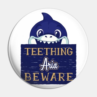 Aria - Funny Kids Shark - Personalized Gift Idea - Bambini Pin