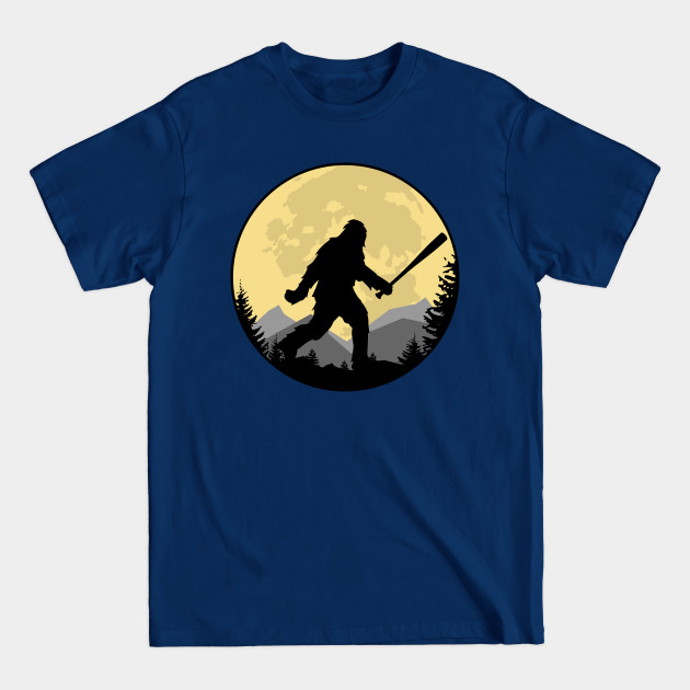 Disover Bigfoot Baseball Funny Sasquatch with a Bat - Bigfoot Baseball - T-Shirt