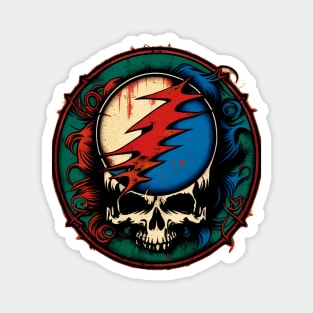 Deadhead Circular Logo Magnet