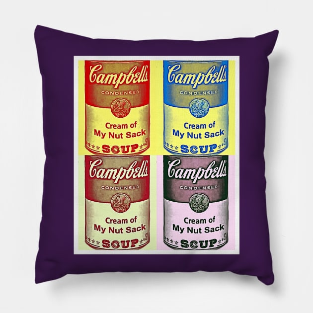 Cream of Nut (Pop Art) Pillow by JasonLloyd