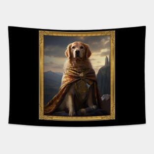 Noble Golden Retriever - Medieval Scottish Prince (Framed) Tapestry