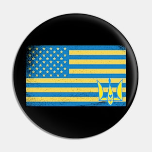 USA Stand With Ukraine Pin