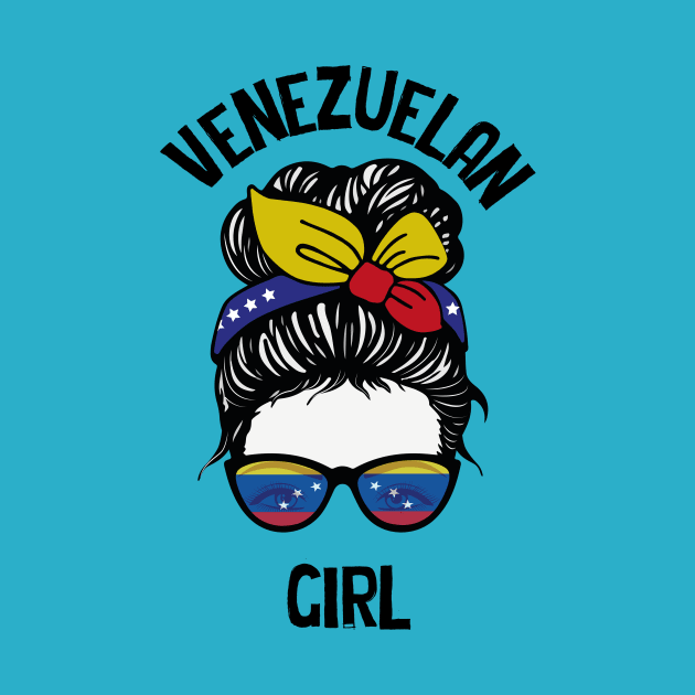 Messy Bun Venezuela Girl by HarlinDesign