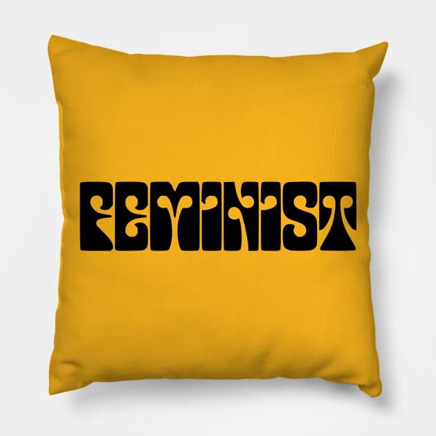 Feminist 05 - Classy, Minimal, Elegant Feminism Typography Pillow by StudioGrafiikka