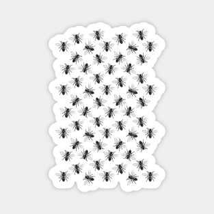 Honey Bee Pattern | Bees | Bee Patterns | Save the Bees | Honey Bees | Black and White | Magnet