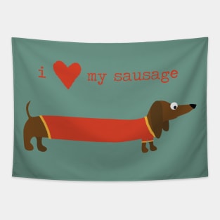 I love my sausage Tapestry