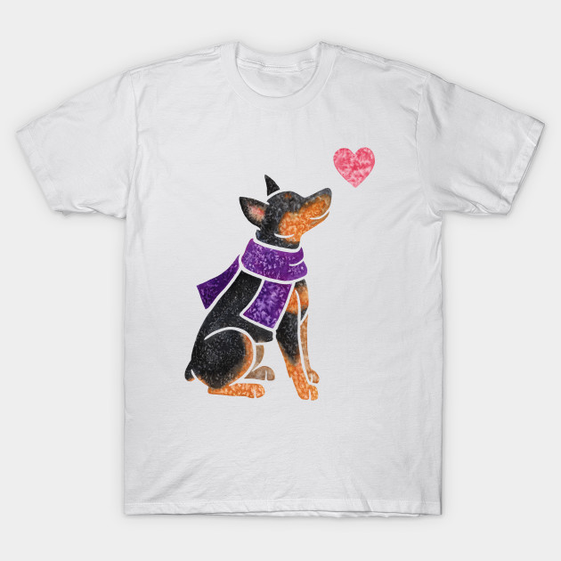 Watercolour Miniature Pinscher - Miniature Pinscher - T ...