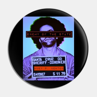 Huey P. Newton (B) Pin