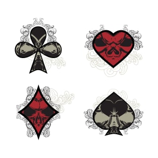 Diamonds, Clubs, Spades, Hearts T-Shirt