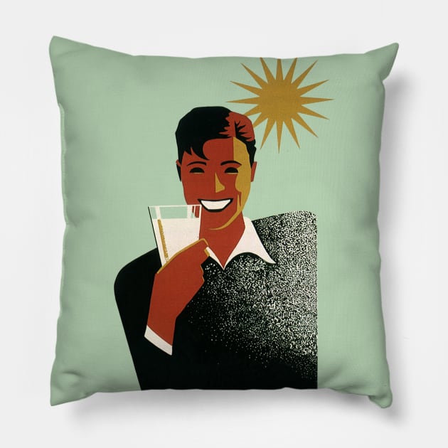 Drinks in the Sun Pillow by MasterpieceCafe