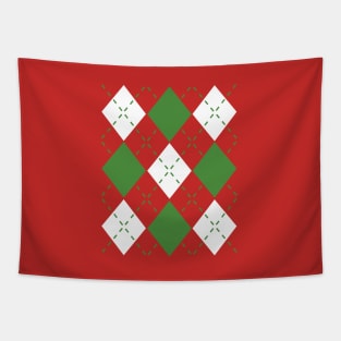 Ugly Argyle lozenges pattern Christmas sweater Tapestry