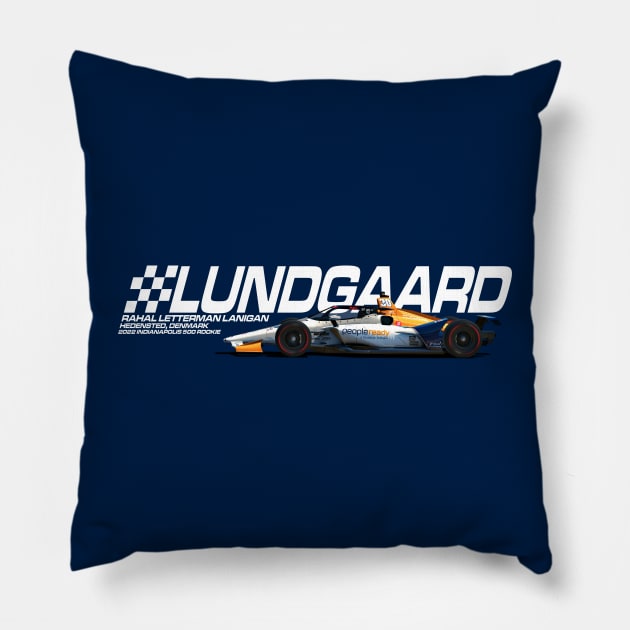 Christian Lundgaard 2022 (white) Pillow by Sway Bar Designs