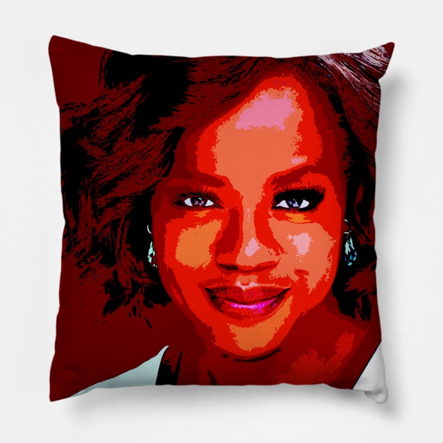 viola davis Pillow by oryan80