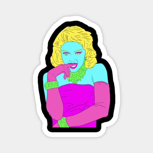 Material Girl Magnet by NickiPostsStuff