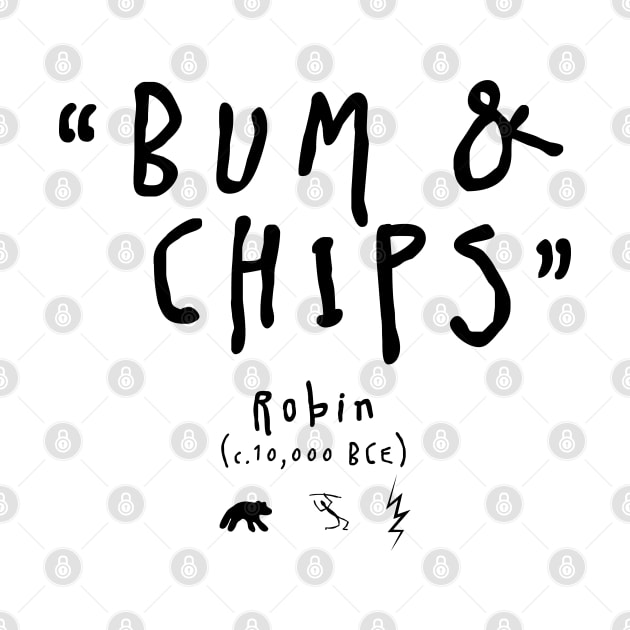 Bum and Chips - Robin - BBC Ghosts by DAFTFISH