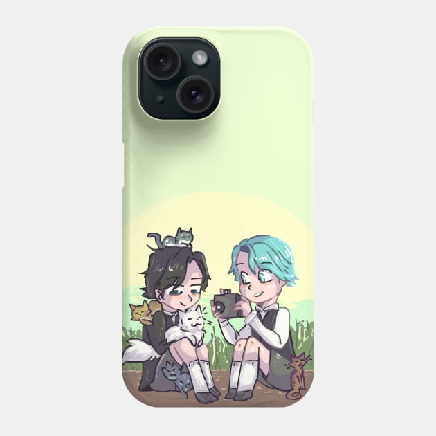 Jumin and V Childhood Phone Case by sky665