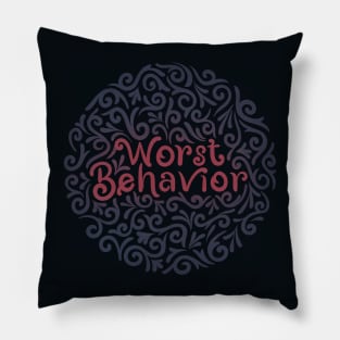 WorstBehavior comb2 Pillow