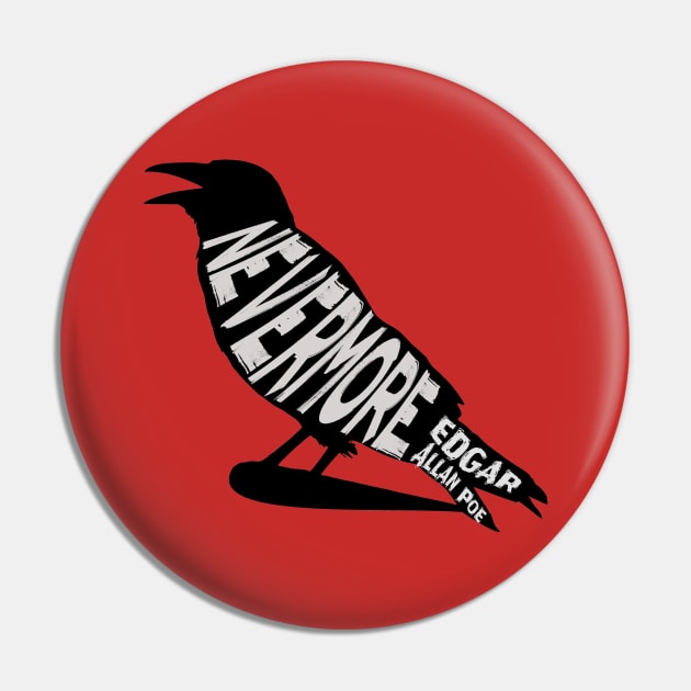 Copy of The Raven Nevermore design Pin by artbleed