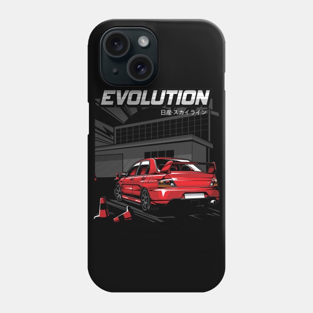 Mitsubishi Evolution Red Phone Case by JDMAPEX