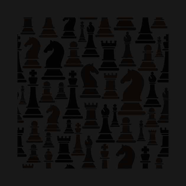 Chess Pattern in Black and White by edwardecho