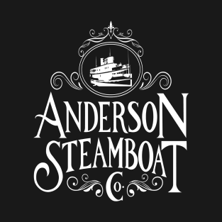 Anderson Steamboat Co., White Letters T-Shirt