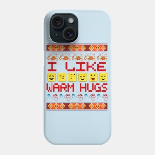 Emoji Pixel Christmas design Phone Case