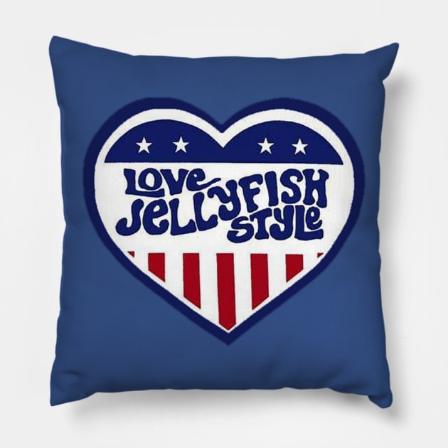 Love Jellyfish Style Pillow by Mad Panda