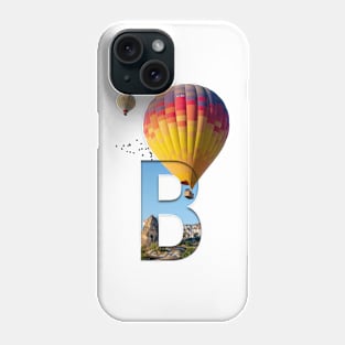 Hot Air Balloon Masking Text Art Phone Case