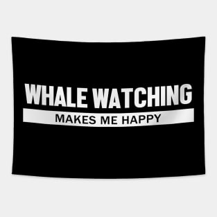 Whale Watching Makes Me Happy Tapestry