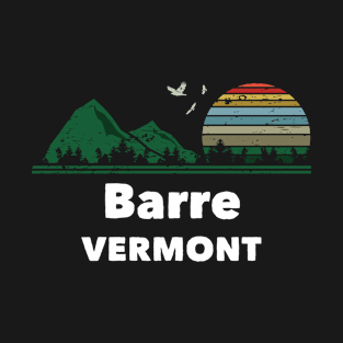 Mountain Sunset Flying Birds Outdoor Barre Vermont T-Shirt
