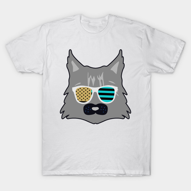 4th Of July Cat Shirt Sunglasses Flag Maine Coon Gift 4th Of