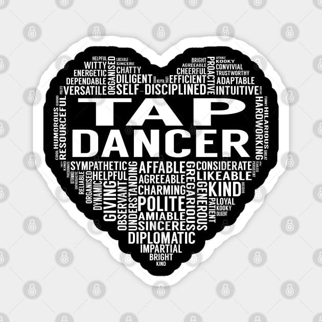 Tap Dancer Heart Magnet by LotusTee