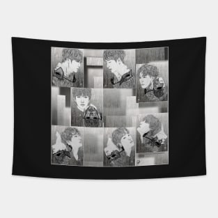 BTS - FAKE LOVE FANART SERIES Tapestry