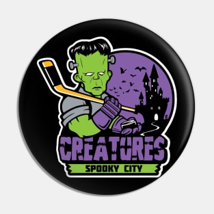 Spoky City Creatures - sport team Pin